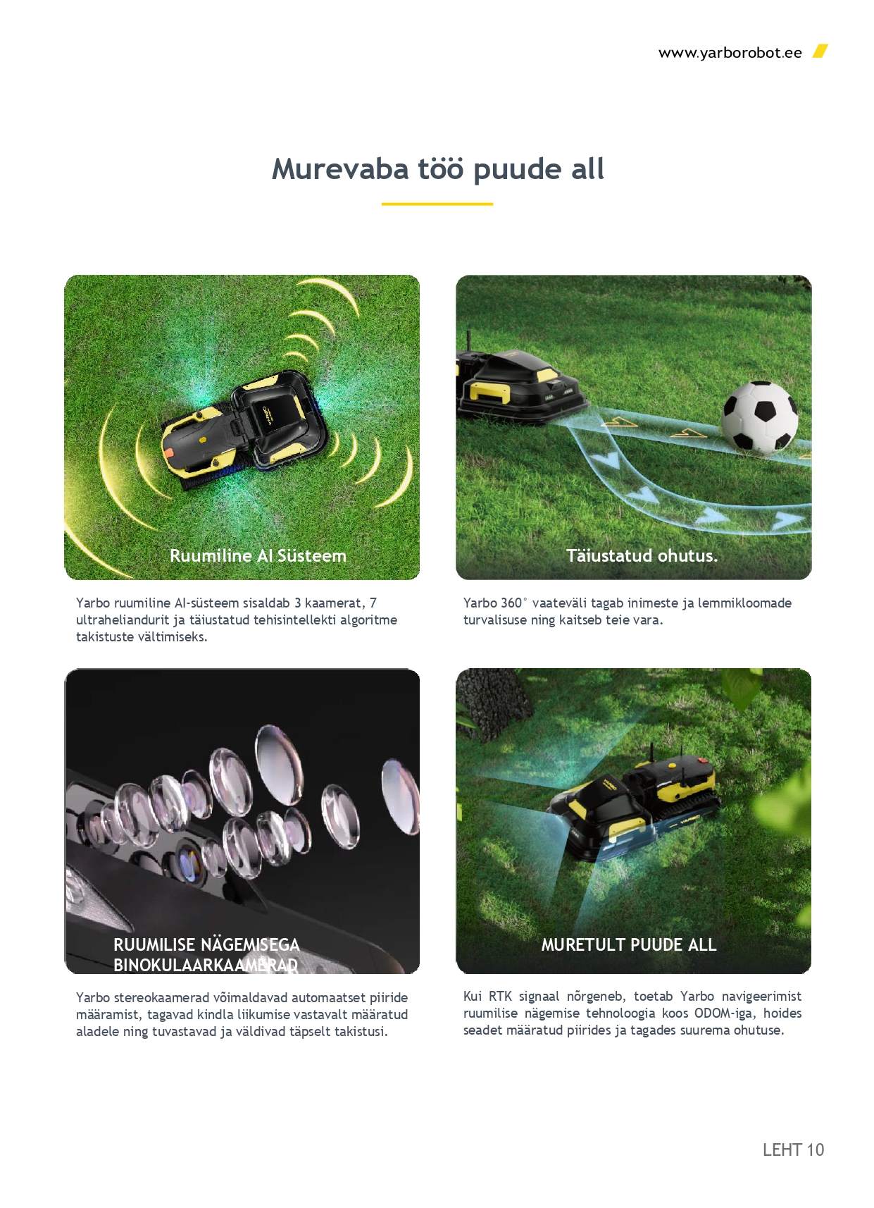 Yarbo robotniiduk kuni 25000m2 Kadde Company OÜ